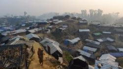 A Rohingya refugee camp in Bangladesh