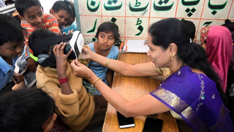 In einer Schule in Secunderabad, Andhra Pradesh