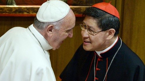 Popiežius Pranciškus ir kardinolas Luis Antonio Tagle