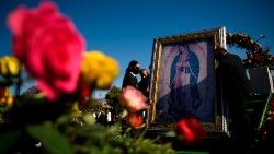 Ikone der Jungfrrau von Guadalupe im Erzbistum Los Angeles