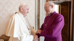 Papa Francisco e o Primaz Anglicano Justin Welby