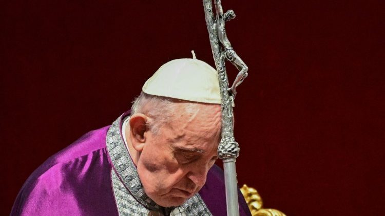 Papež při zasvěcení Ruska a Ukrajiny Neposkvrněnému Srdci Panny Marie (25.3.2022) 