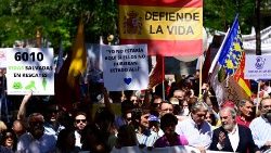 Lebensschützer demonstrieren in Spanien