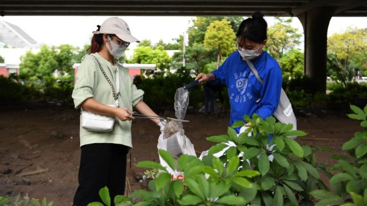நெகிழிகளை அகற்றும் வியட்நாம் மக்கள் 