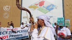 Climate activists at the COP27 Summit in Sharm El-Sheikh.