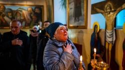 Ukrajinski vjernici u molitvi