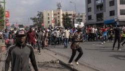 Eine Demonstration in Goma, am 18. Januar