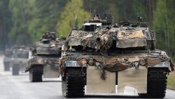 Deutsche Soldaten 2017 bei einer Übung mit dem Leopard 2