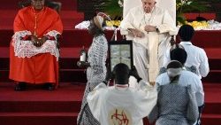 Papst Franziskus bei seinem Besuch in der Demokratischen Republik Kongo