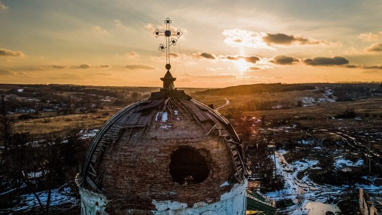 Crkva oštećena u ratu u Ukrajini