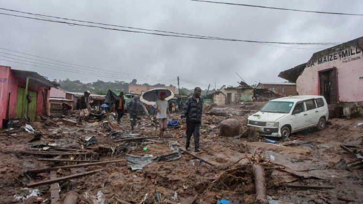 Survivors of Cyclone Freddy in Malawi contemplate their destroyed homes