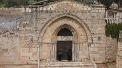 येरूसालेम का गेथसेमनी गिरजाघर जहाँ कुँवारी मरियम की कब्र है