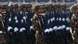 Militär-Parade in Myanmar, Ende März 2023