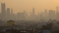 Os efeitos da polução numa metrópole (AFP)