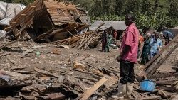 Zerstörung in der Demokratischen Republik Kongo