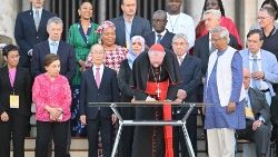 Le cardinal Parolin lors de la précédente édition en 2023