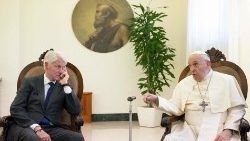 Папа Францішак і былы Прэзідэнт ЗША Біл Клінтан