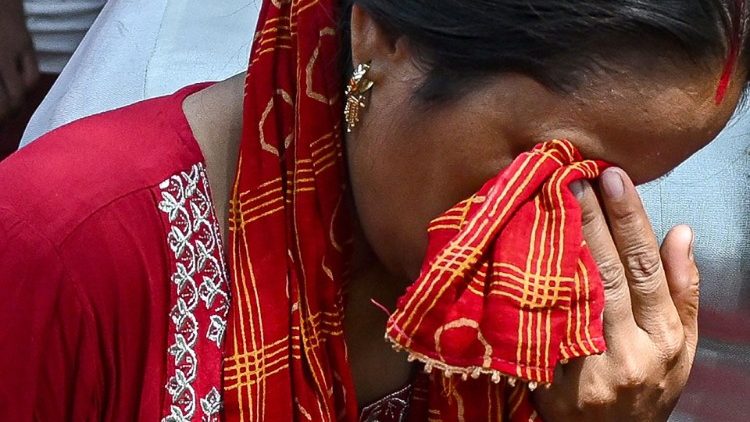 Indie. Uczestniczka protestów