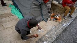 फ्राँस के मार्सिले शहर में आप्रवासियों का एक दृश्य, 21.09.2023