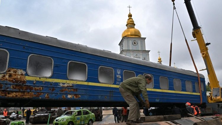 Auf einem Platz in Kyiv
