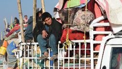 Flüchtlinge am Grenzübergang von Pakistan nach Afghanistan, am Mittwoch