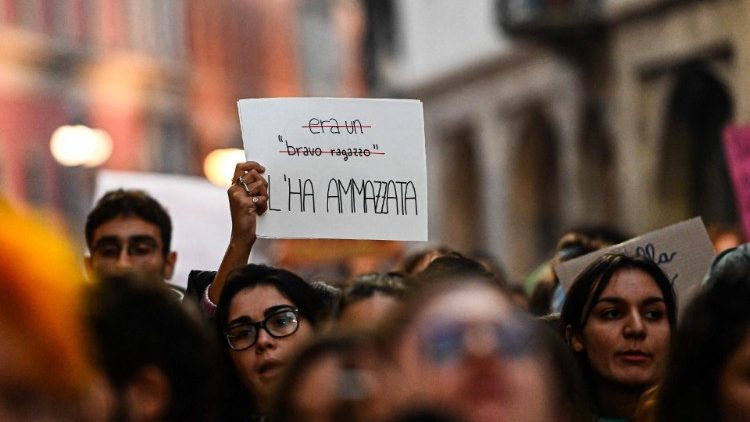 Demonstration in Mailand am Mittwoch, nach dem Auffinden der Leiche Giulias