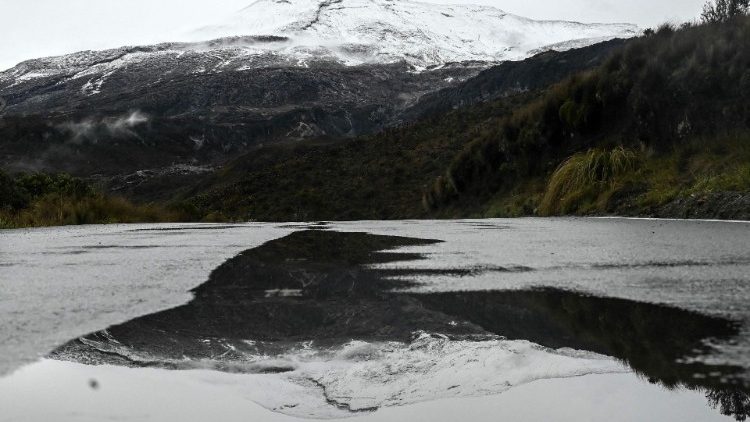 Melting glacier in Colombia