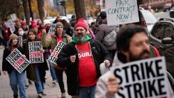 Streik für bessere Arbeitsbedingungen in den USA 