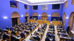 Das Parlament in Tallin am 11. Januar