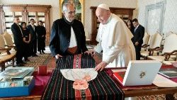 El Papa y el Presidente de Timor Oriental