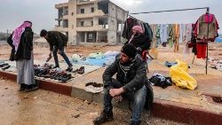 Vendedores ambulantes en Siria.
