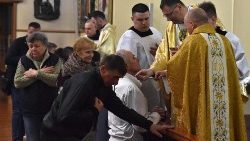 Nuncijus Ukrainai per praeitų metų Velykas