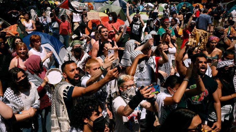 Usa: proteste studentesche pro Palestina