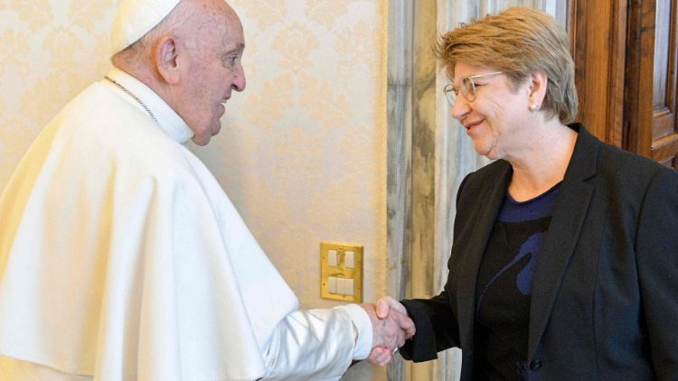 Bei der Papstaudienz