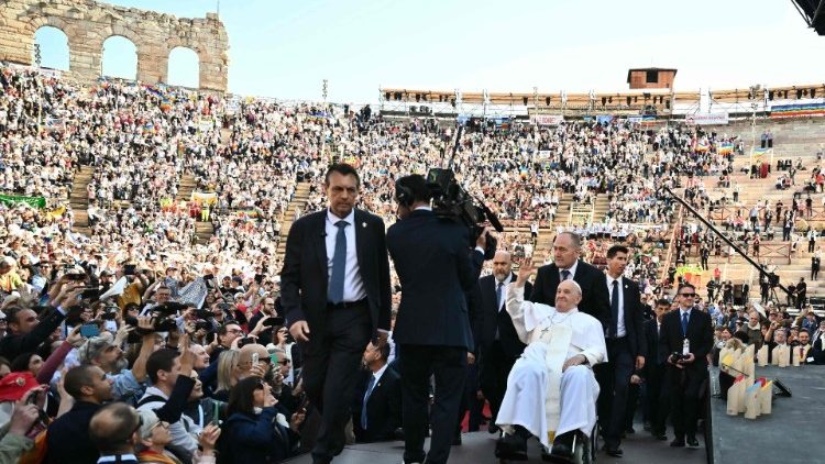 Der Papst in Verona