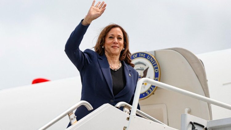 Kamala Harris à Milwaukee, le 23 juillet 2024.