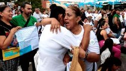 Demonstration von Angehörigen verschwundener Studenten in Mexiko am 30. August 2024
