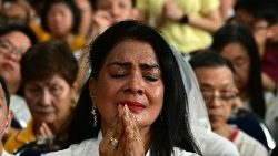 Singapurczycy podczas wizyty Papieża Franciszka