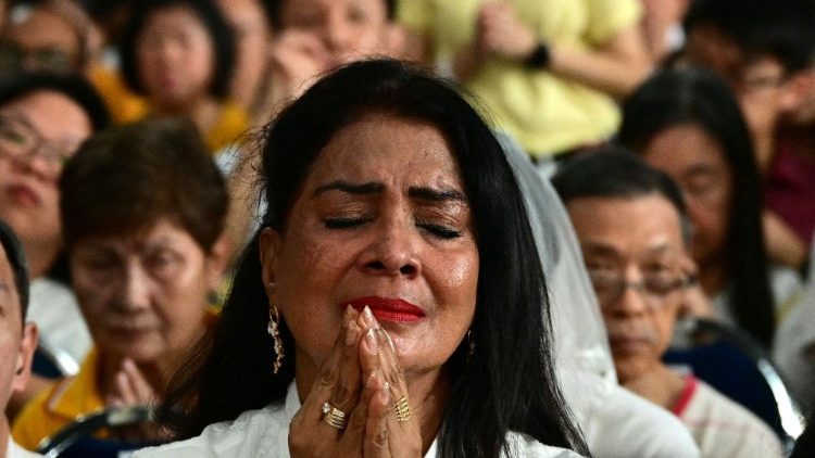 Singapurczycy podczas wizyty Papieża Franciszka