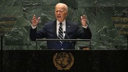 TOPSHOT-UN-DIPLOMACY-UNGA-BIDENL'intervento del presidente Usa Biden all'Assemblea generale dellOnu