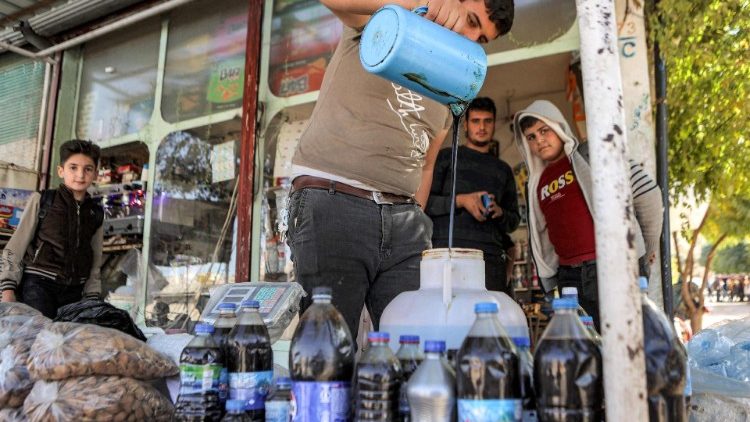 Ende Oktober, auf einem Markt in Aleppo