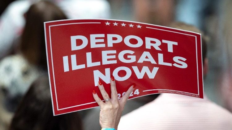 Wahlplakat von Trump-Anhängern