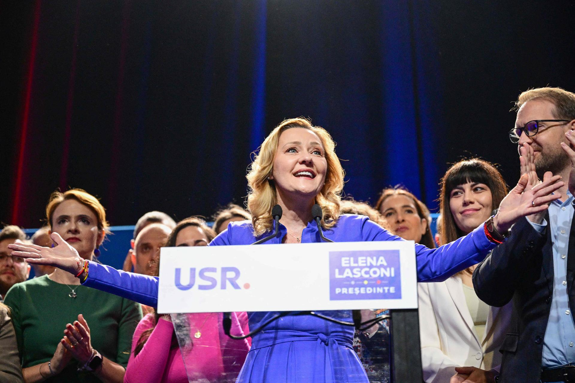 Gegenkandidatin Elena Lasconi von der Partei  „Union rettet Rum&auml;nien"