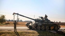 Panzer in Aleppo am 1.12.2024