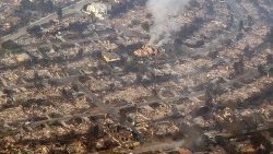 Ugnies nusiaubtas Los Andželo priemiestis