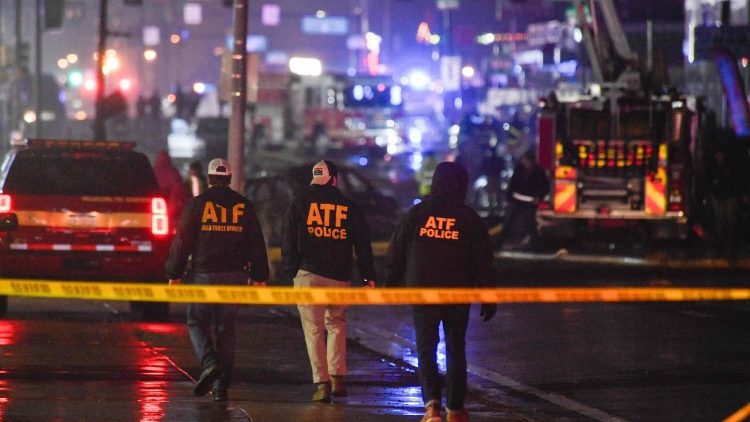 Il luogo dell'incidente aereo a Philadelphia (Afp)