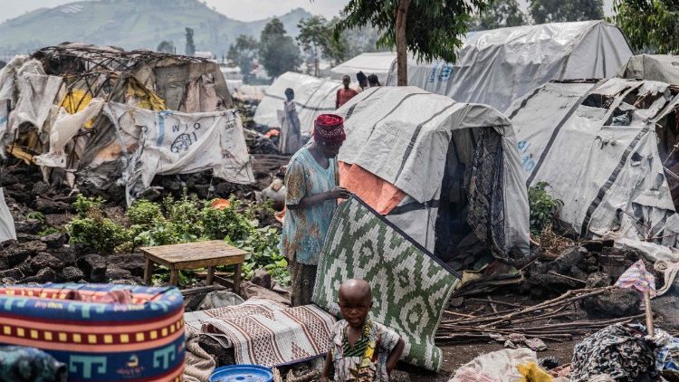 Лагер бежанцаў у Дэмакратычнай Рэспубліцы Конга