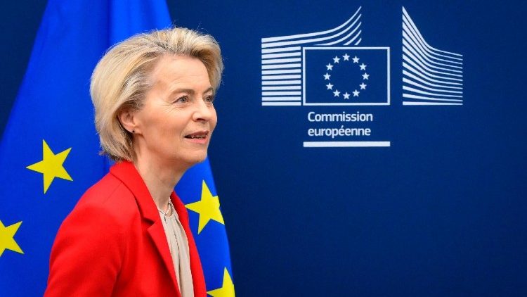 Ursula Von Der Leyen a Bruxelles durante il Consiglio Europeo 