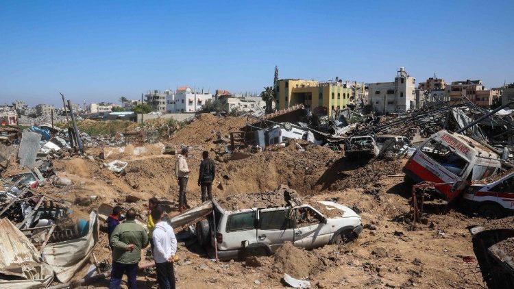 Area di Gaza colpita dai nuovi bombardamenti israeliani