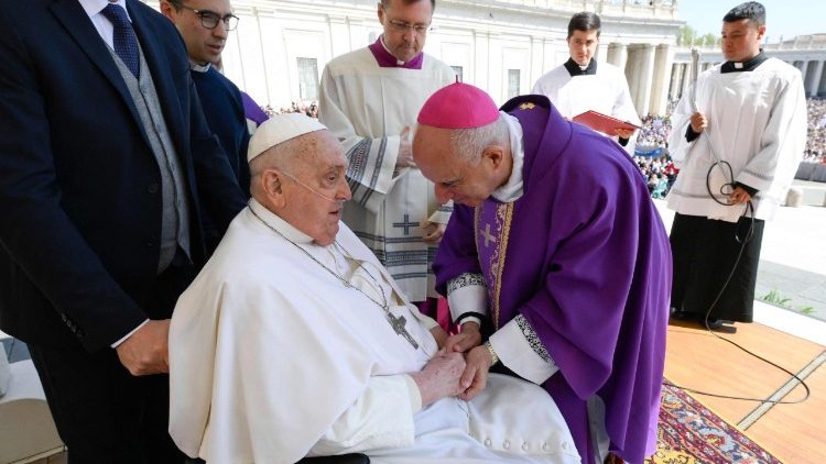 教皇フランシスコ、「病者と医療界の聖年」の記念ミサで　2025年4月6日　バチカン・聖ペトロ広場